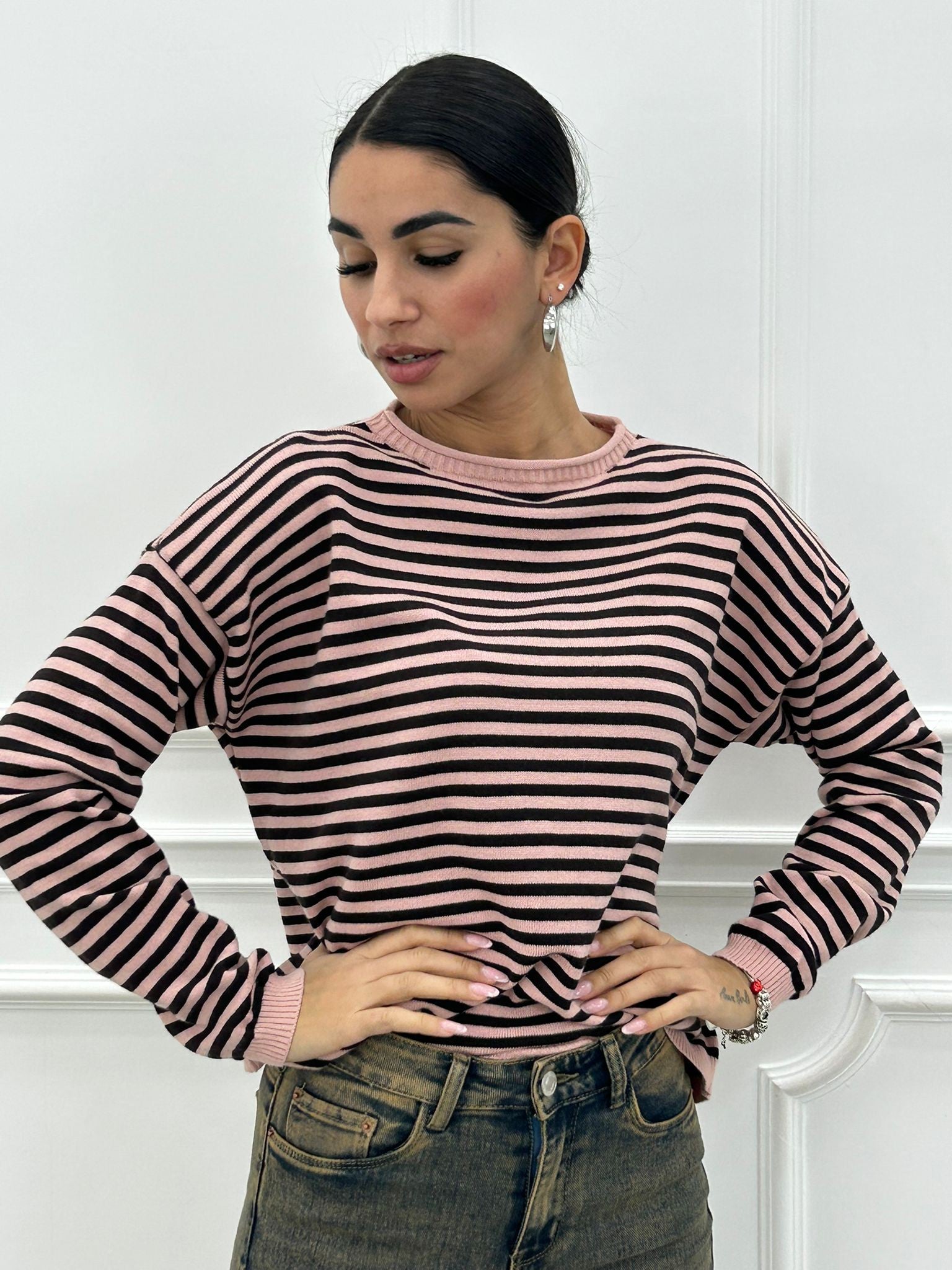 MAGLIONCINO RIGHE NEW AI26