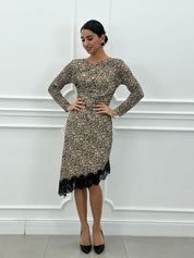 DRESS FLOCCATO-CHIC NEW AI26