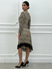 DRESS FLOCCATO-CHIC NEW AI26