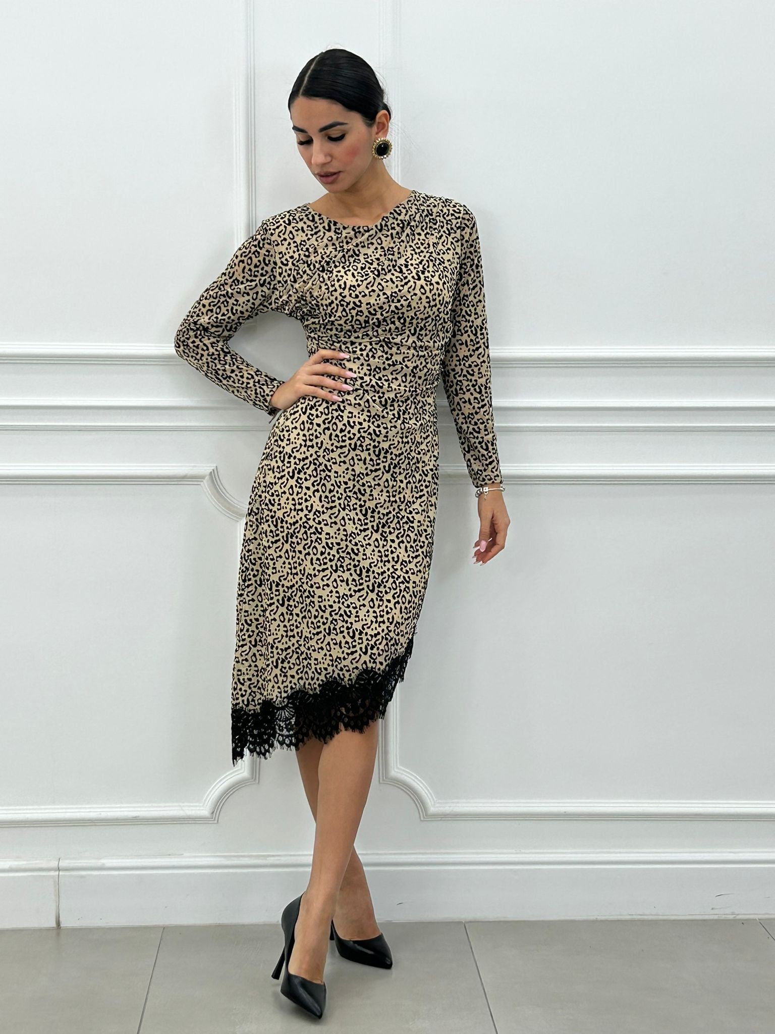 DRESS FLOCCATO-CHIC NEW AI26