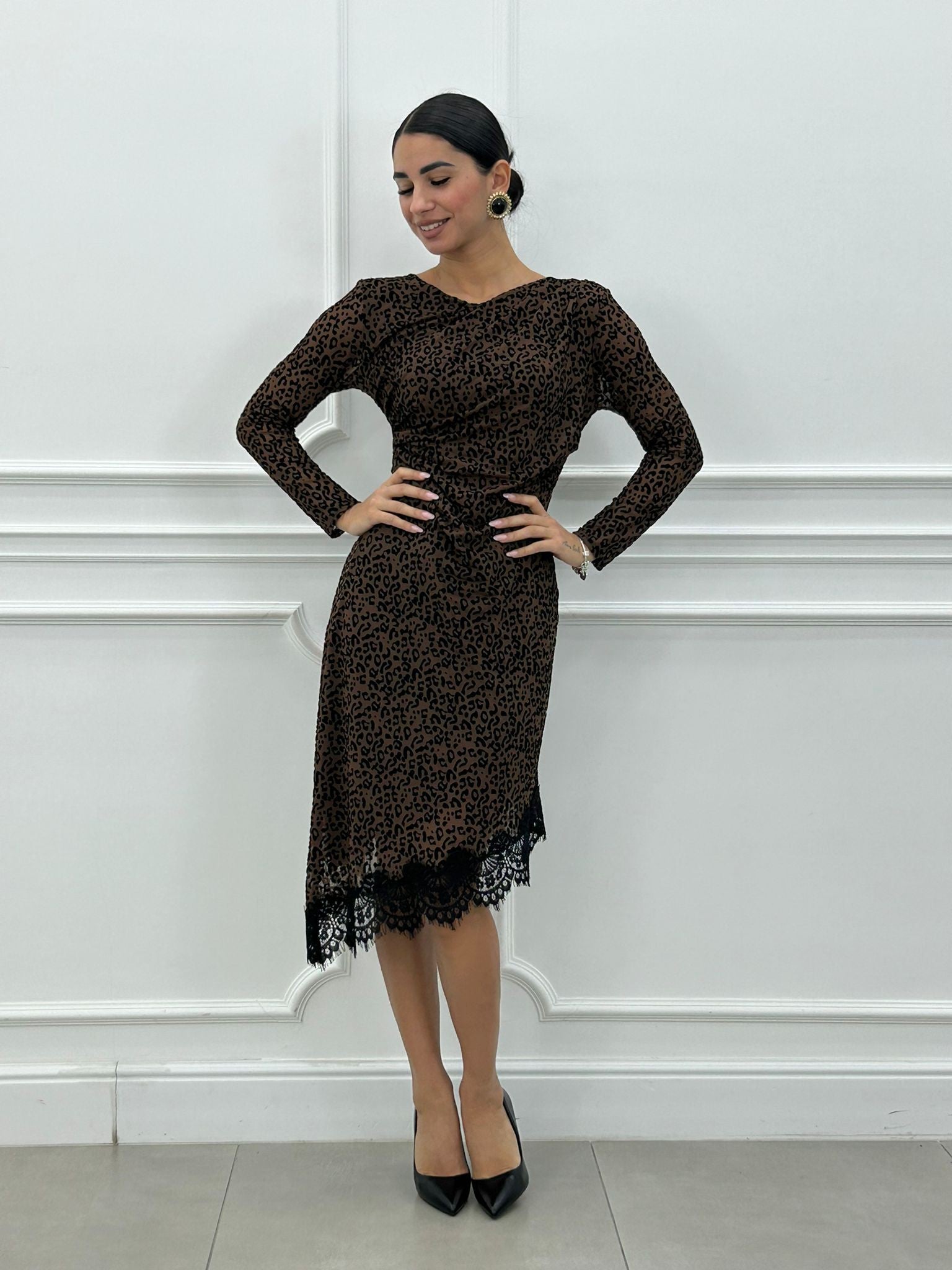 DRESS FLOCCATO-CHIC NEW AI26