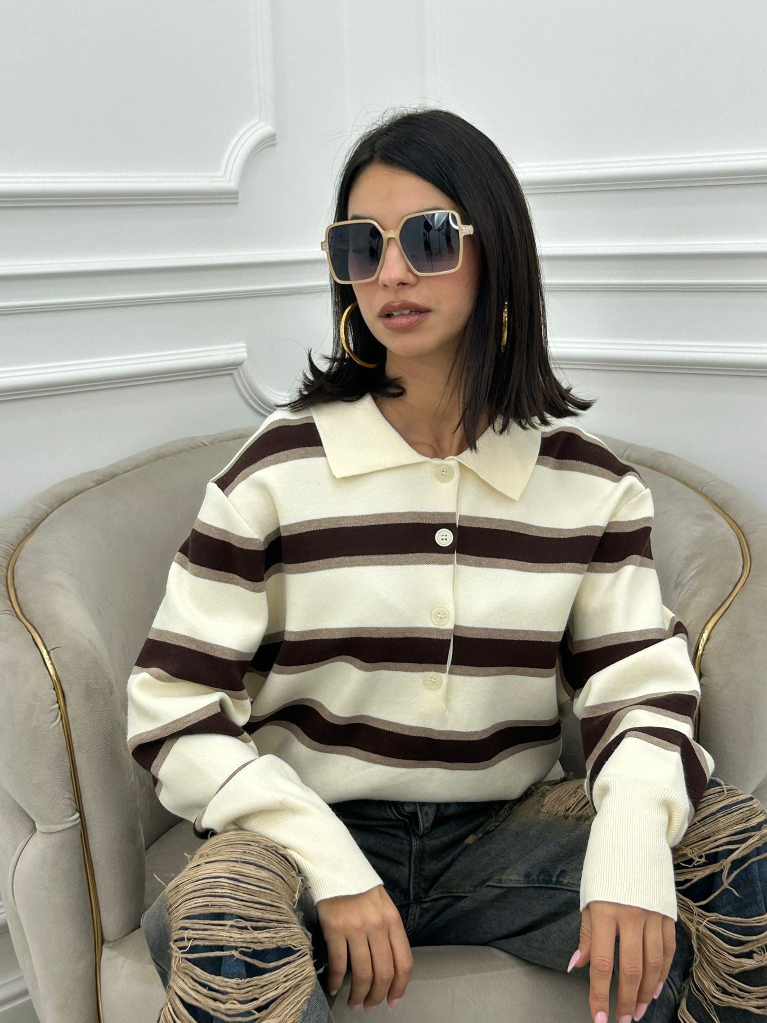 MAGLIONCINO  EASY STRIPE NEW AI26