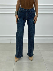 JEANS WIDE LEG STRASS NEW AI26