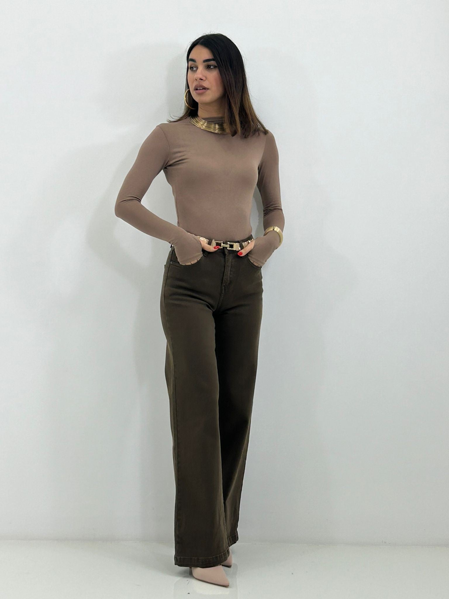 JEANS COCOA WIDE LEG NEW AI26