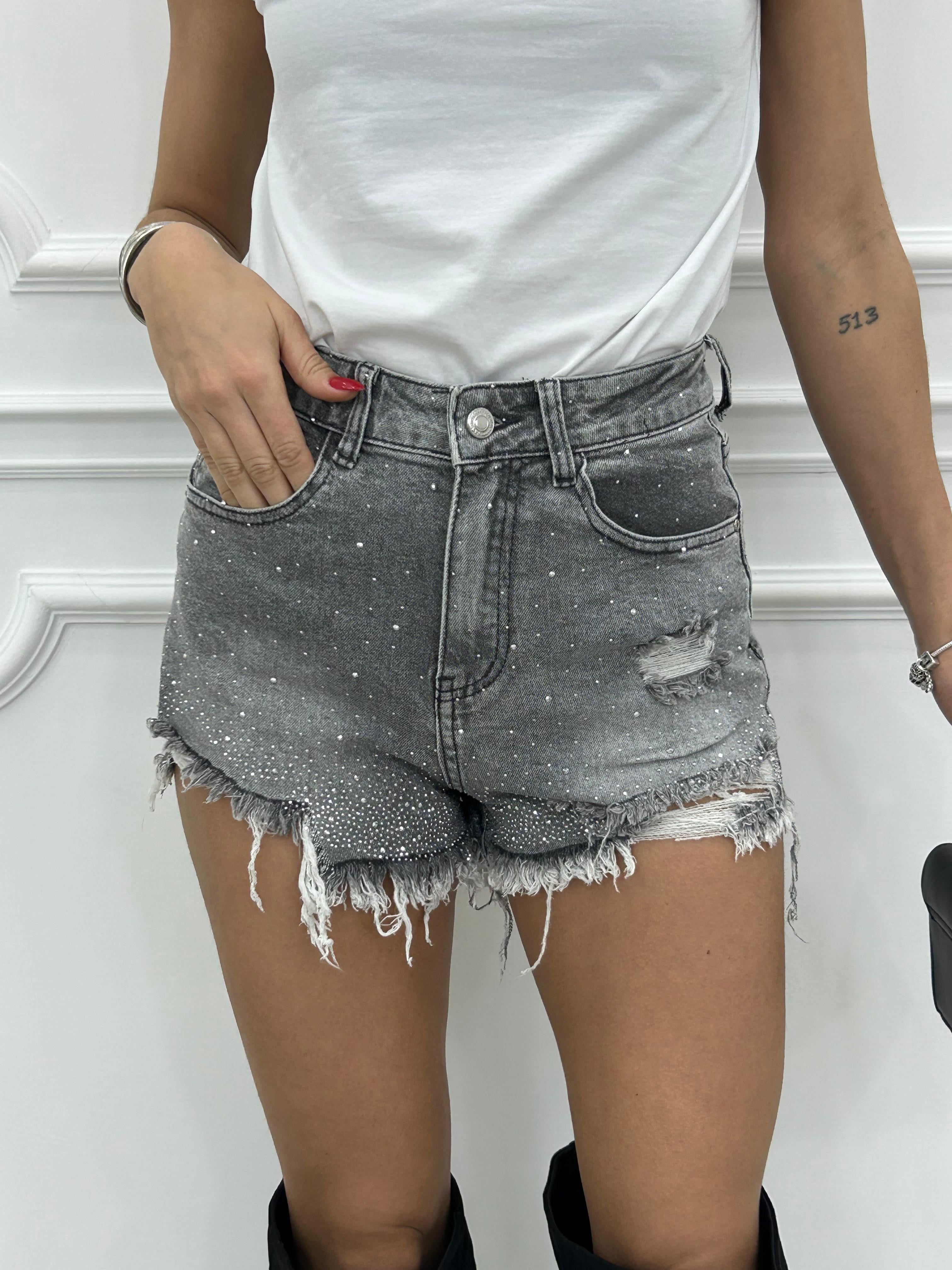 SHORTS DENIM GLITTER NEW PE/26