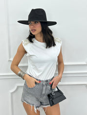 SHORTS DENIM GLITTER NEW PE/26