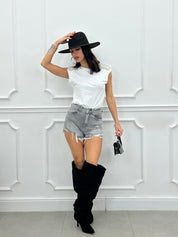 SHORTS DENIM GLITTER NEW PE/26