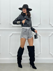 SHORTS DENIM GLITTER NEW PE/26