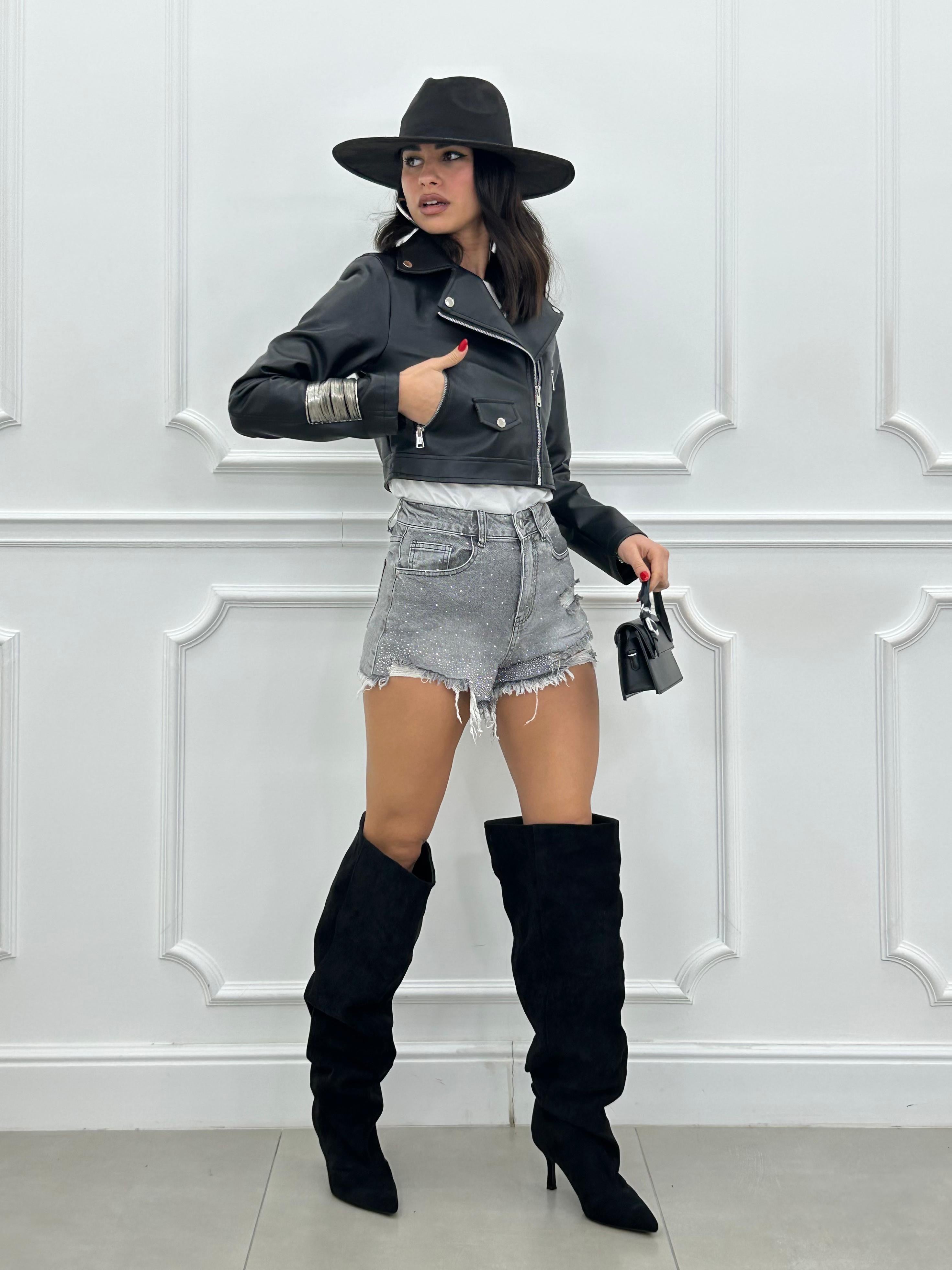 SHORTS DENIM GLITTER NEW PE/26