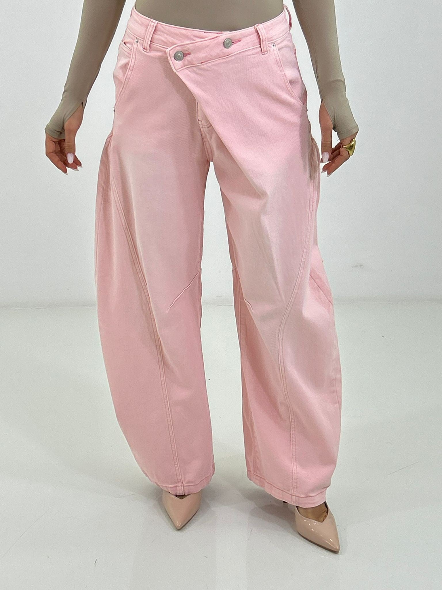 JEANS BUBBLE PINK NEW P/E26