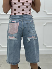 BERMUDA CRYSTAL DENIM NEW PE/26