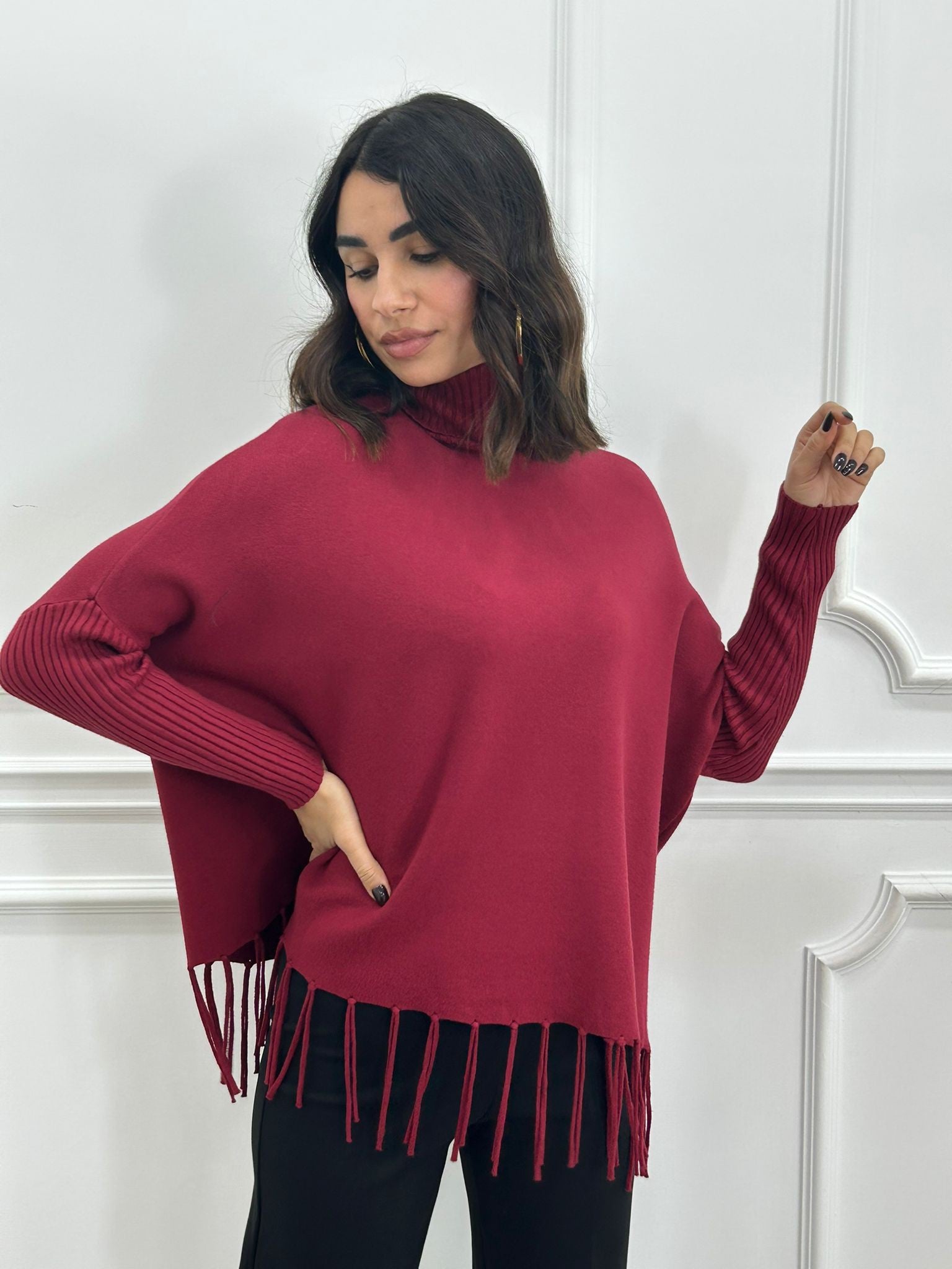 MAGLIA CON FRANGE NEW AI26