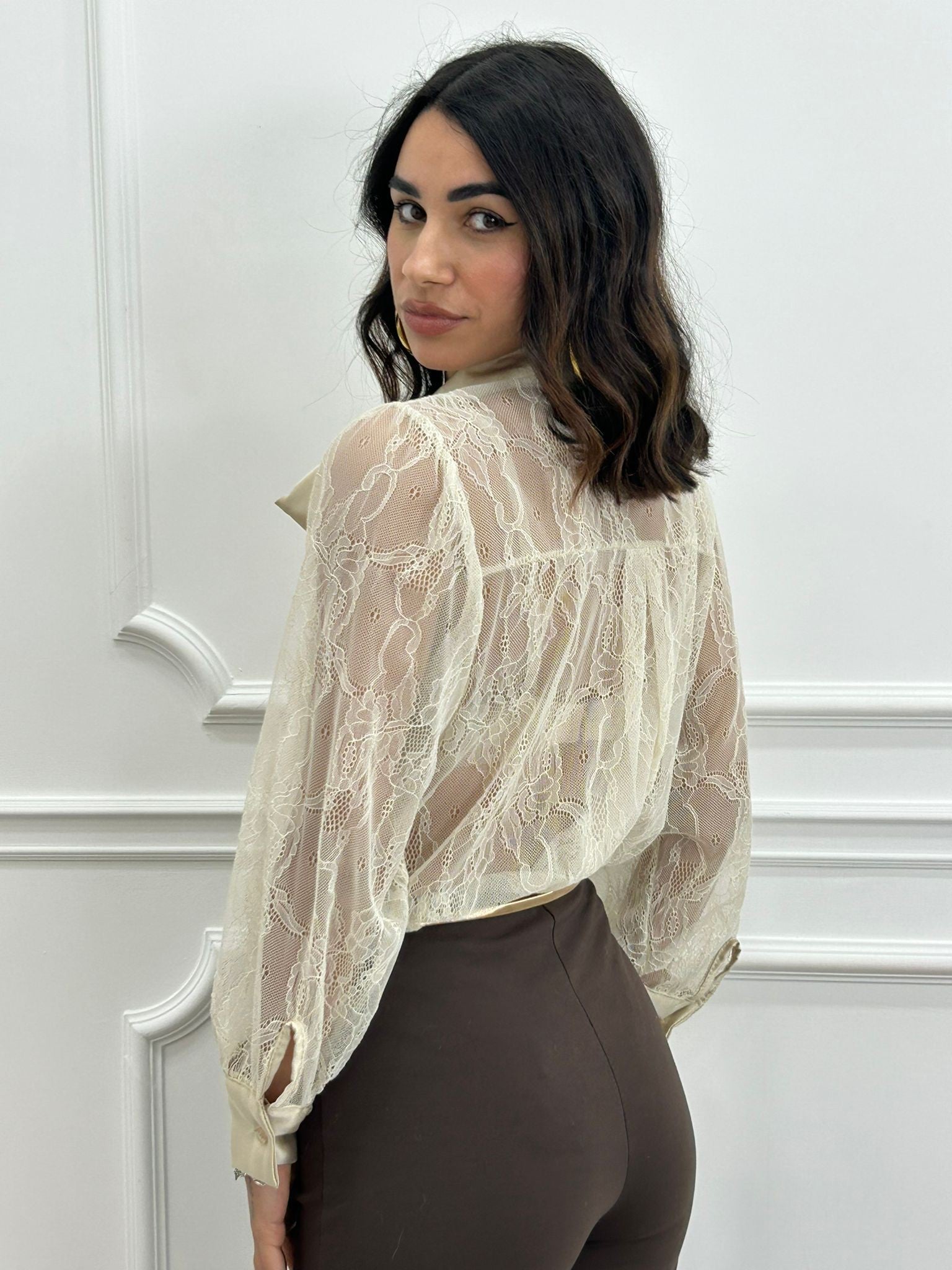 CAMICIA ROMANTIC LACE NEW AI26