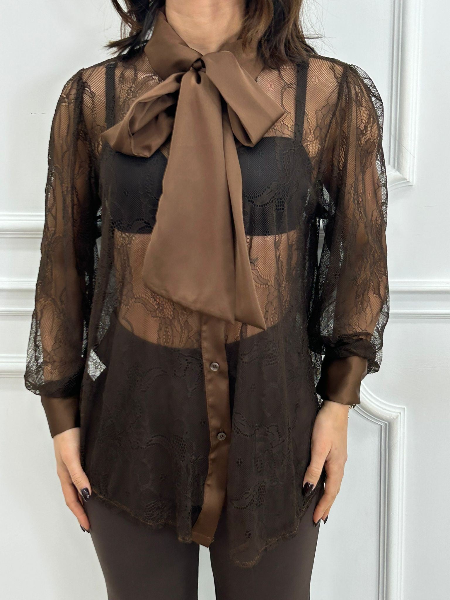 CAMICIA ROMANTIC LACE NEW AI26