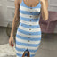 VESTITO RIGHE CON BOTTONI  MM898