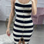 VESTITO RIGHE CON BOTTONI  MM898