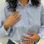 CAMICIA RIGHE CON STRASS