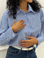 CAMICIA RIGHE CON STRASS