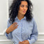 CAMICIA RIGHE CON STRASS