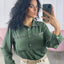 CAMICIA GEORGETTE CON TASCHINI