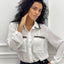 CAMICIA GEORGETTE CON TASCHINI