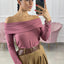 MAGLIA SCOLLO BARCA CON INSERTI IN LUREX