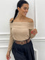 MAGLIA SCOLLO BARCA CON INSERTI IN LUREX