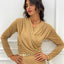MAGLIA INCROCIO DRAPPEGGIATA