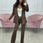 PANTALONE ZAMPA FANTASIA GEOMETRICA TOP QUALITY