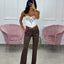 PANTALONE ZAMPA FANTASIA GEOMETRICA TOP QUALITY