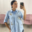 CAMICIA COTONE CON APPLICAZIONE StELLE