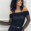 MAGLIA TULLE SCOLLO BARCA