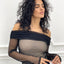 MAGLIA TULLE SCOLLO BARCA