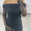 MAGLIA TULLE SCOLLO BARCA