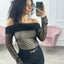 MAGLIA TULLE SCOLLO BARCA