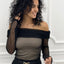 MAGLIA TULLE SCOLLO BARCA