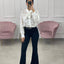 CAMICIA PIZZO MACRAME' CON FIOCCO