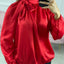 BLUSA IN RASO CON FIOCCO