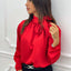 BLUSA IN RASO CON FIOCCO