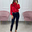 BLUSA IN RASO CON FIOCCO
