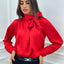 BLUSA IN RASO CON FIOCCO
