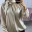 BLUSA IN RASO CON FIOCCO