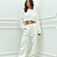 COMPLETO FELPA CROP E PANTALONE