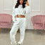 COMPLETO FELPA CROP E PANTALONE