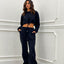 COMPLETO FELPA CROP E PANTALONE