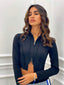 MAGLIA CROP CON ZIP