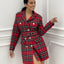 VESTITO MODELLO GIACCA IN TARTAN