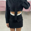 COMPLETO CAMICIA CON CRAVATTA E GONNA