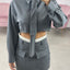 COMPLETO CAMICIA CON CRAVATTA E GONNA