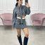 COMPLETO CAMICIA CON CRAVATTA E GONNA